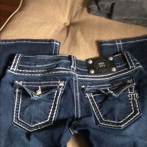 Miss me dark wash boot cut jeans size 27